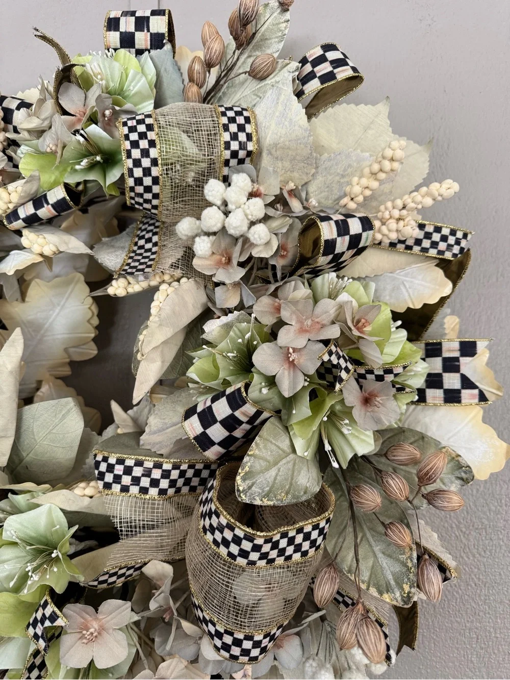 New condition MacKenzie Childs spring wreath - RETIRED